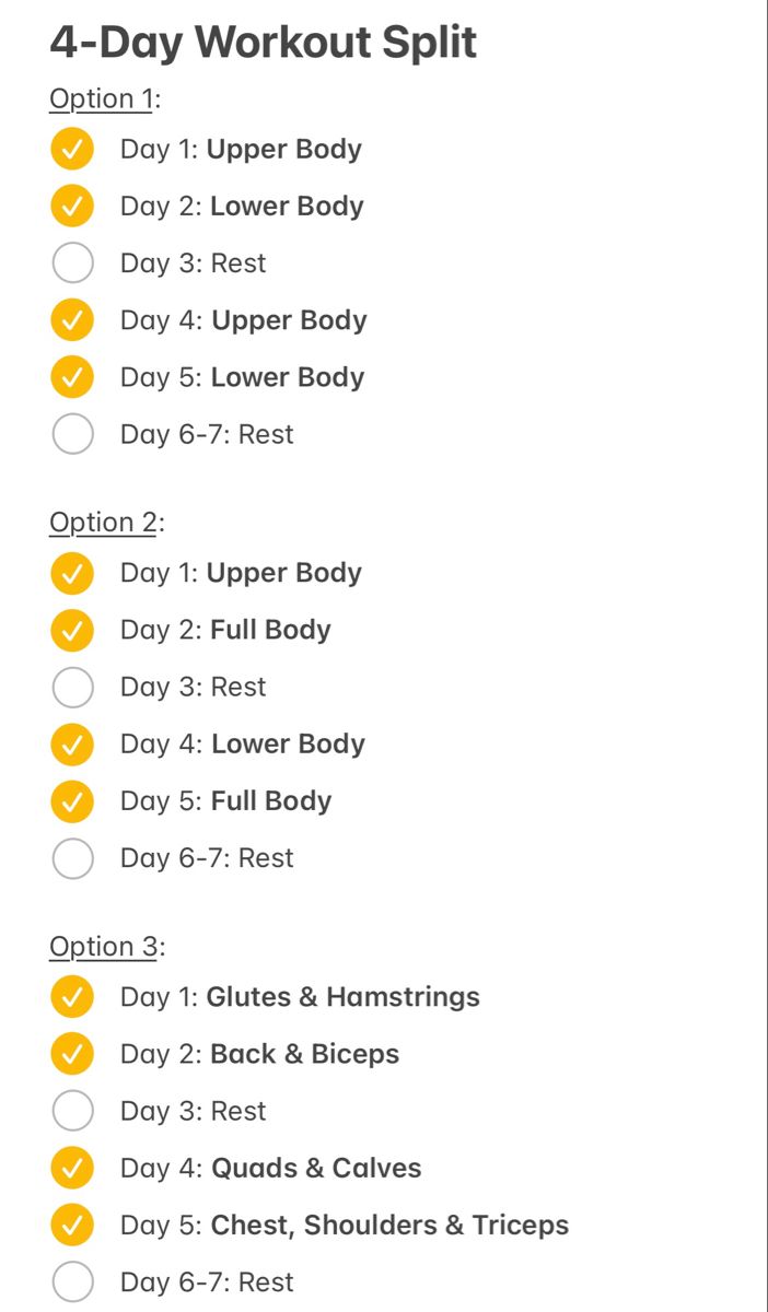 4er Split Trainingseinheit